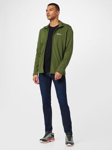 JACK WOLFSKIN Athletic fleece jacket in Green