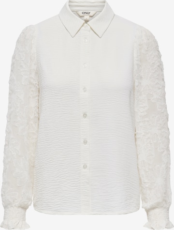 ONLY - Blusa 'ONLMETTE' en blanco: frente