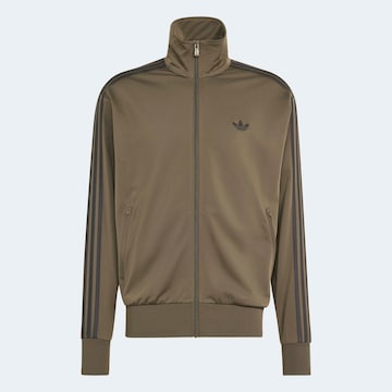 ADIDAS ORIGINALS Zip-Up Hoodie in Brown: front