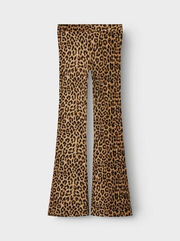 NAME IT - Bootcut Pantalón 'NKFNuni' en marrón