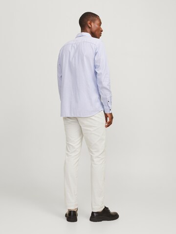 JACK & JONES Slimfit Παντελόνι τσίνο 'JPSTMarco JJFury' σε γκρι