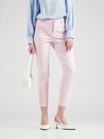 Slimfit Pantaloni 'Summer Spirit' di MAC in rosa: frontale