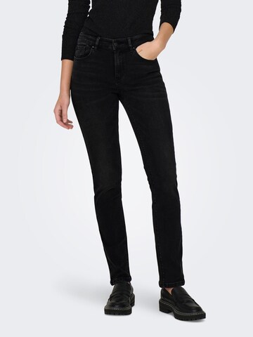 ONLY Slimfit Jeans 'SUI' in Zwart: voorkant
