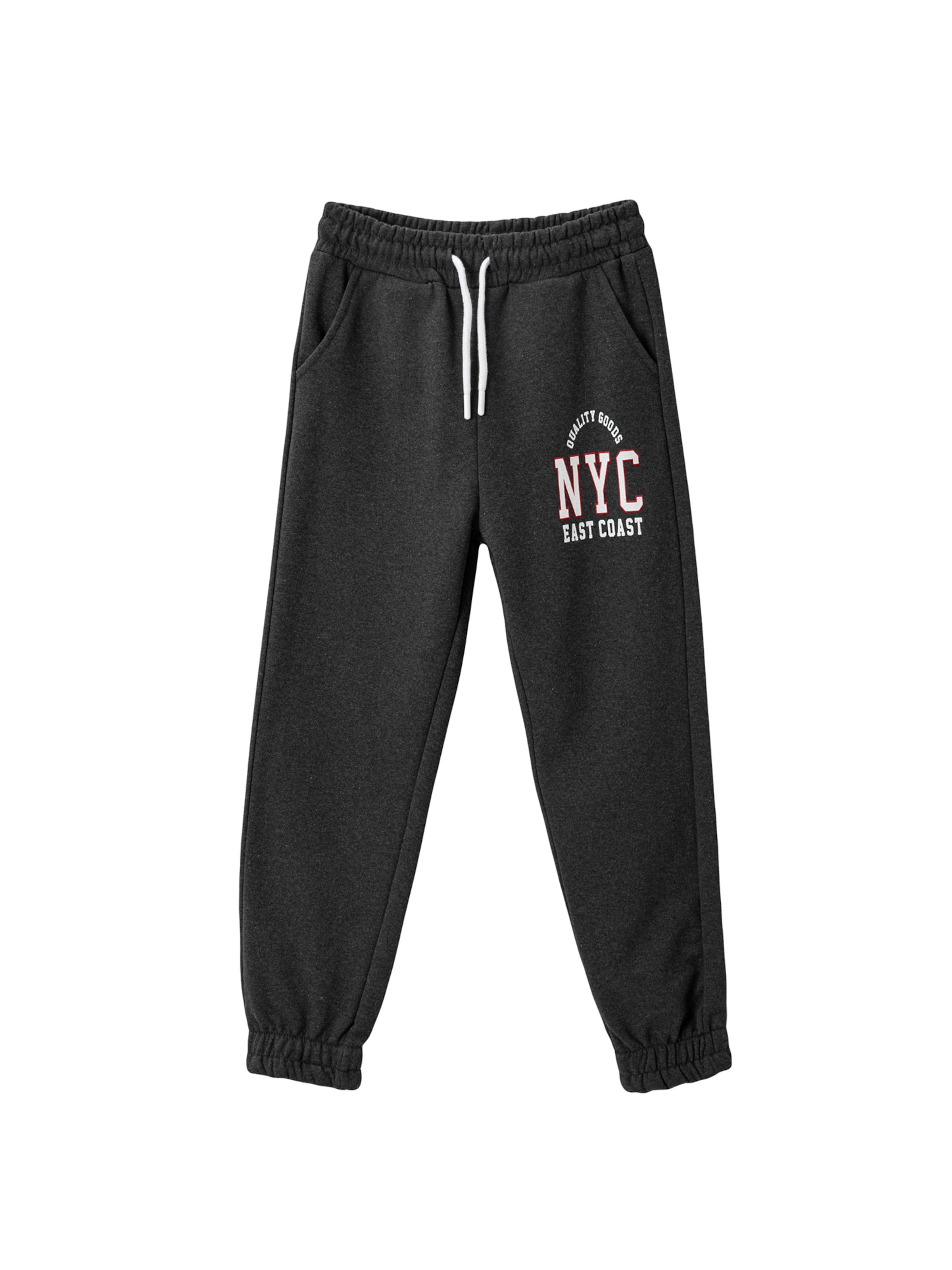 Koton Tapered Pants in Grey: front