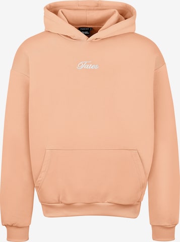 TATES Oversized Sweater 'Kuscheliger Light Hoodie' in Orange: front