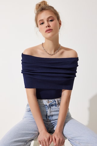 Happiness İstanbul Тениска в синьо: отпред