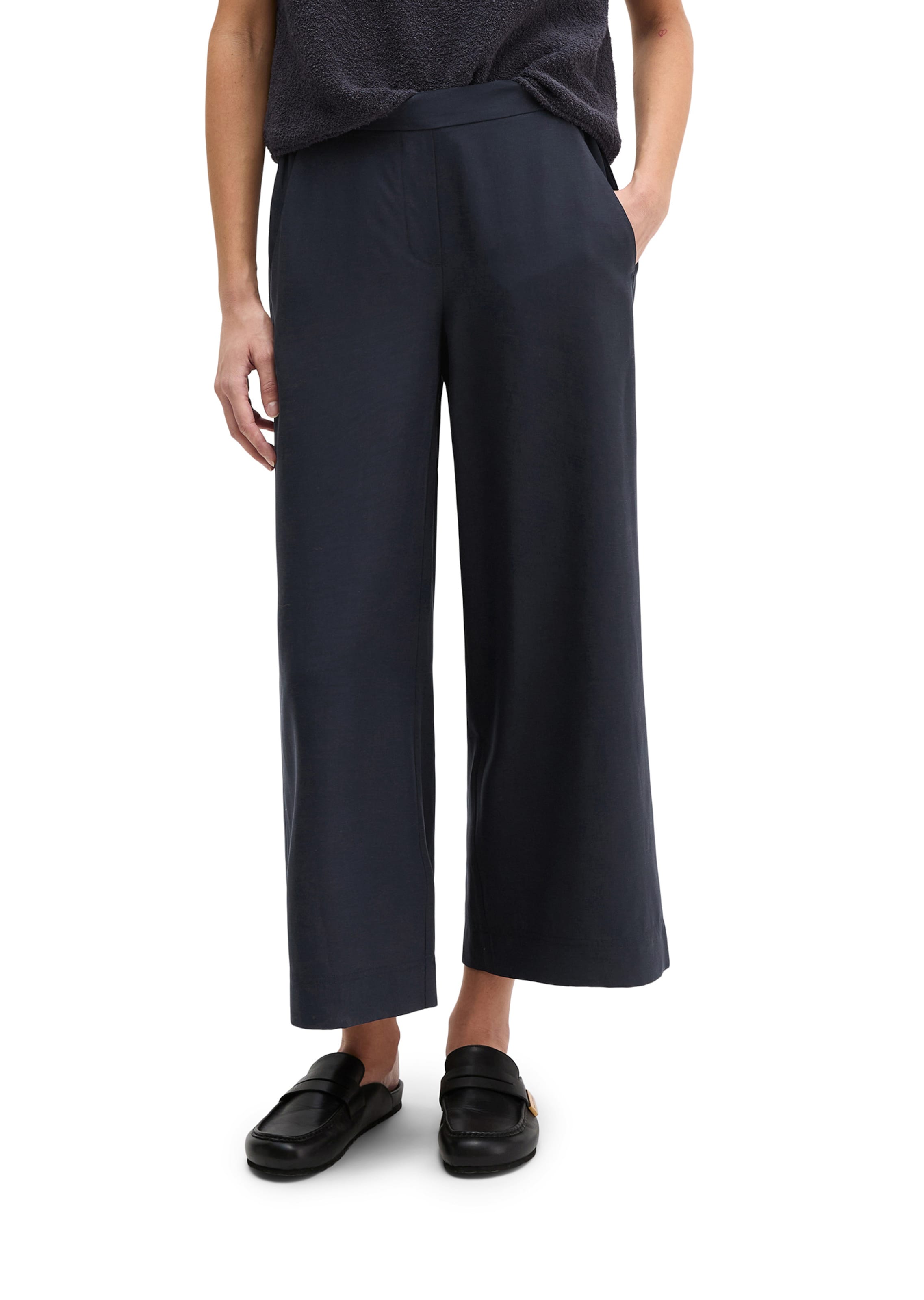 Marc O'Polo Wide leg Trousers 'Margo' in Blue: front