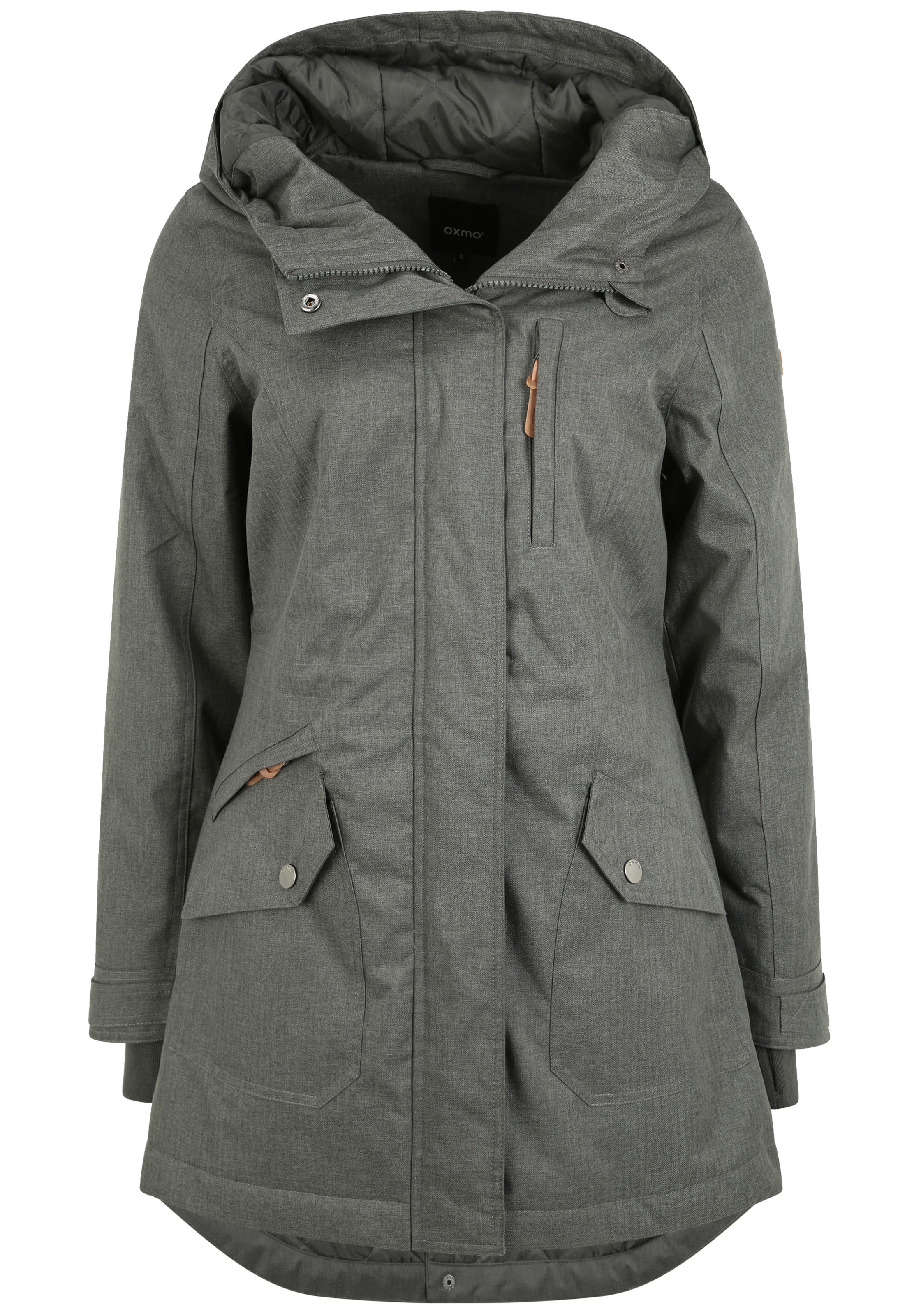 Parka di mezza stagione 'Bella' di Oxmo in grigio: frontale