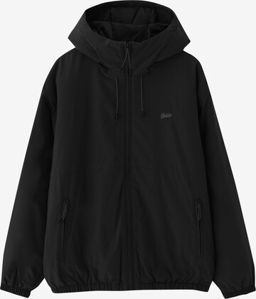 Pull&Bear Between-Season Jacket in Black: front