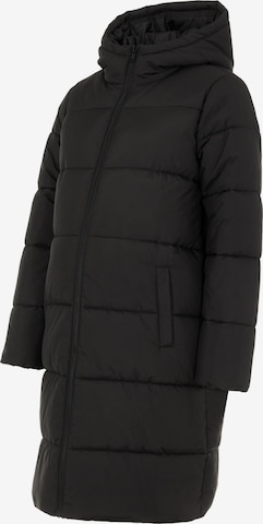 MAMALICIOUS Winter Coat 'Ursa' in Black: front