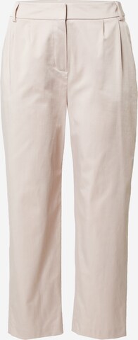 COMMA Regular Pleat-Front Pants in Beige: front