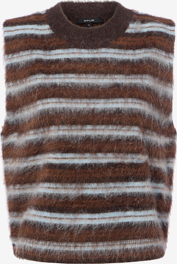 OPUS Sweater 'Plema' in S in Light blue / Brown / Dark brown, Item view