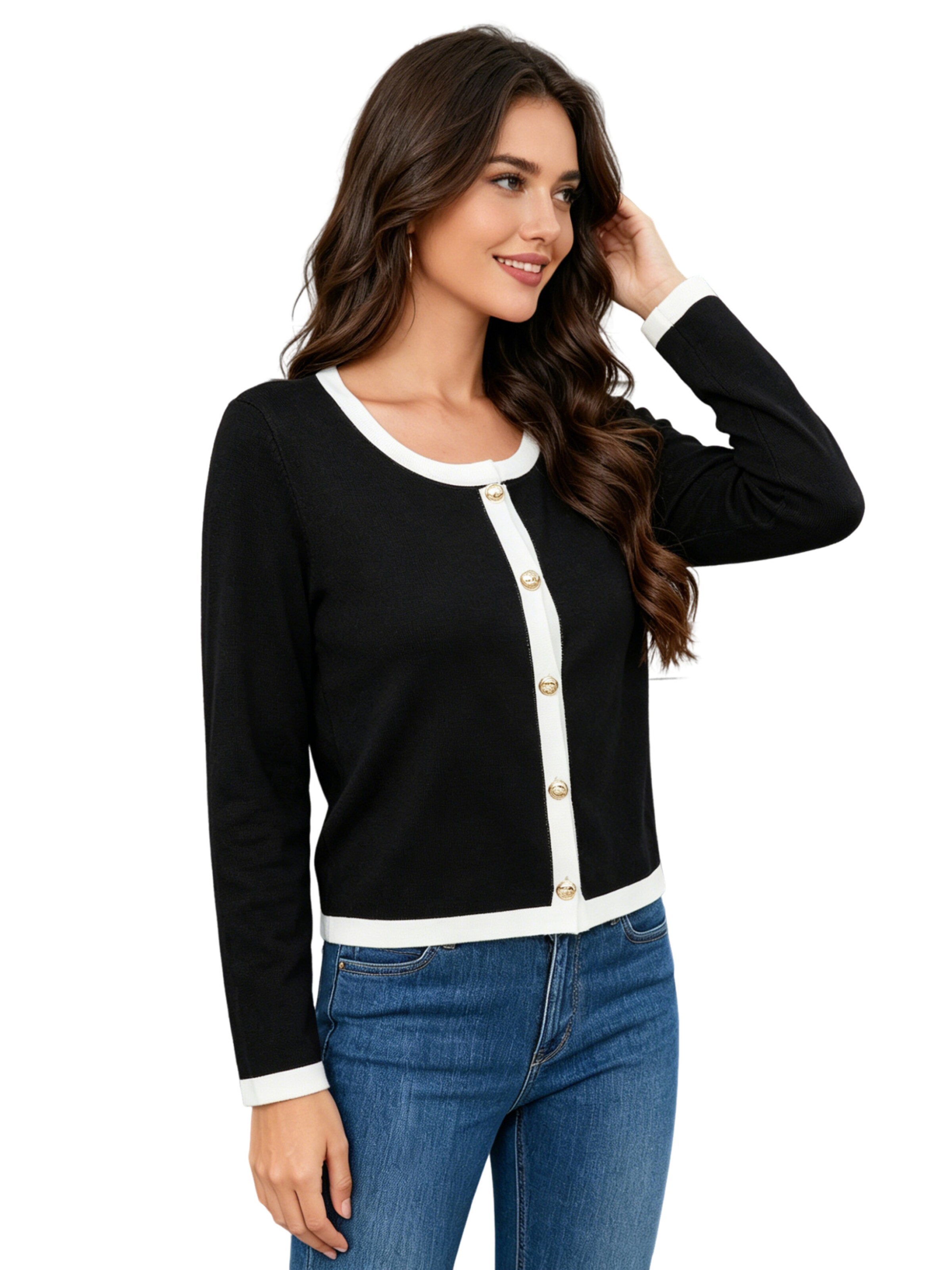 KoJooin Strickjacke‌‌‌‌‌‌‌ in Schwarz