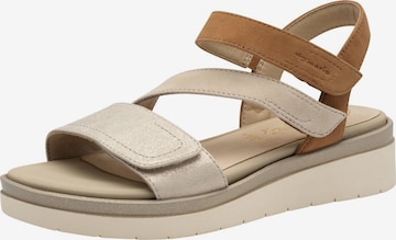 Sandales Tamaris en marron : devant