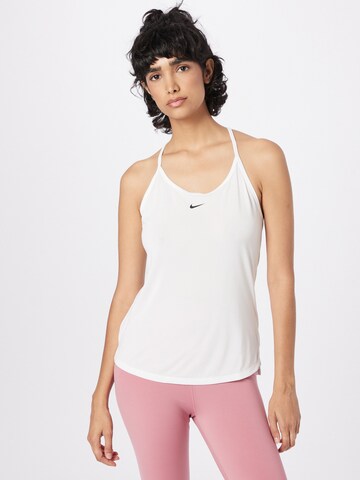 NIKE - Top desportivo 'ELSTKA' em branco: frente