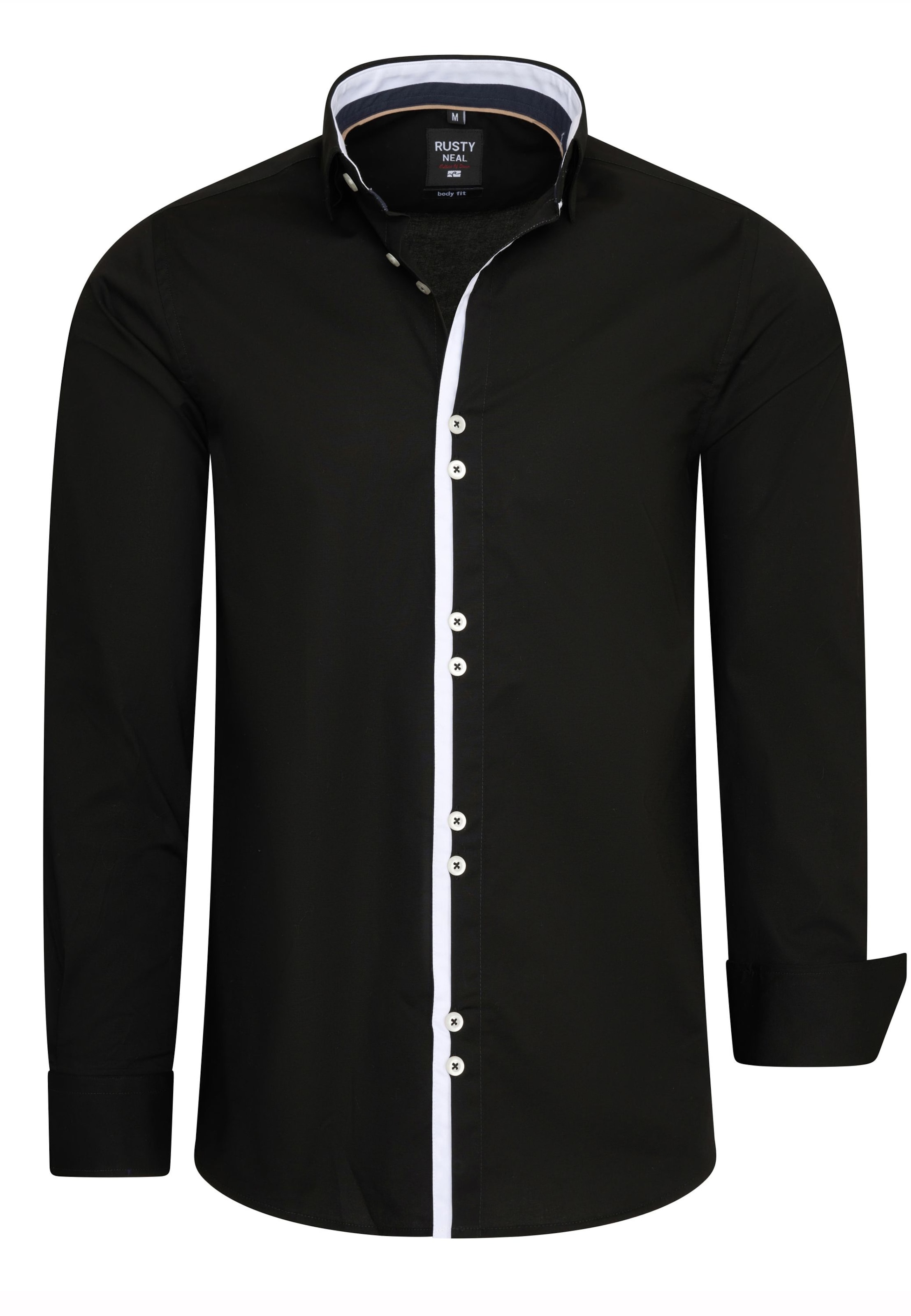 Chemise Rusty Neal en noir : devant
