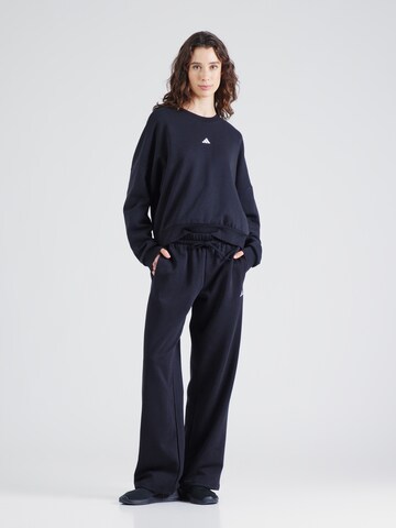 Wide leg Pantaloni sportivi di ADIDAS SPORTSWEAR in nero