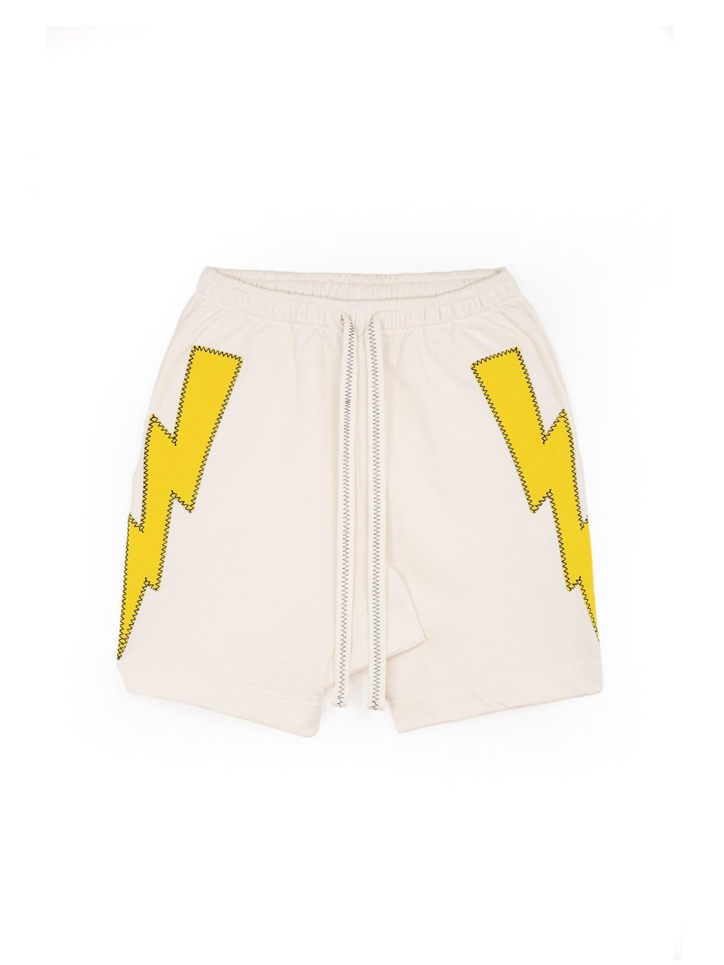 The Rad Black Kids - Folgado Calças de desporto 'Jump Higher Shorts' em branco: frente
