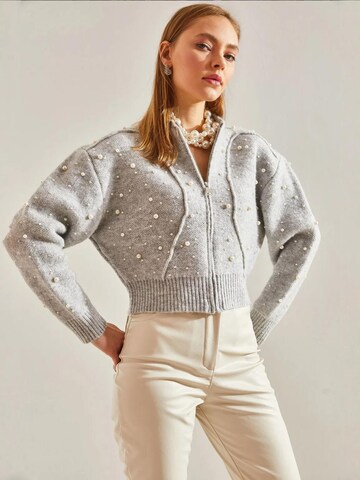 Cardigan 'Strickjacken' Bianco Lucci en gris