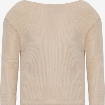 T-shirt No Matter What en beige : devant