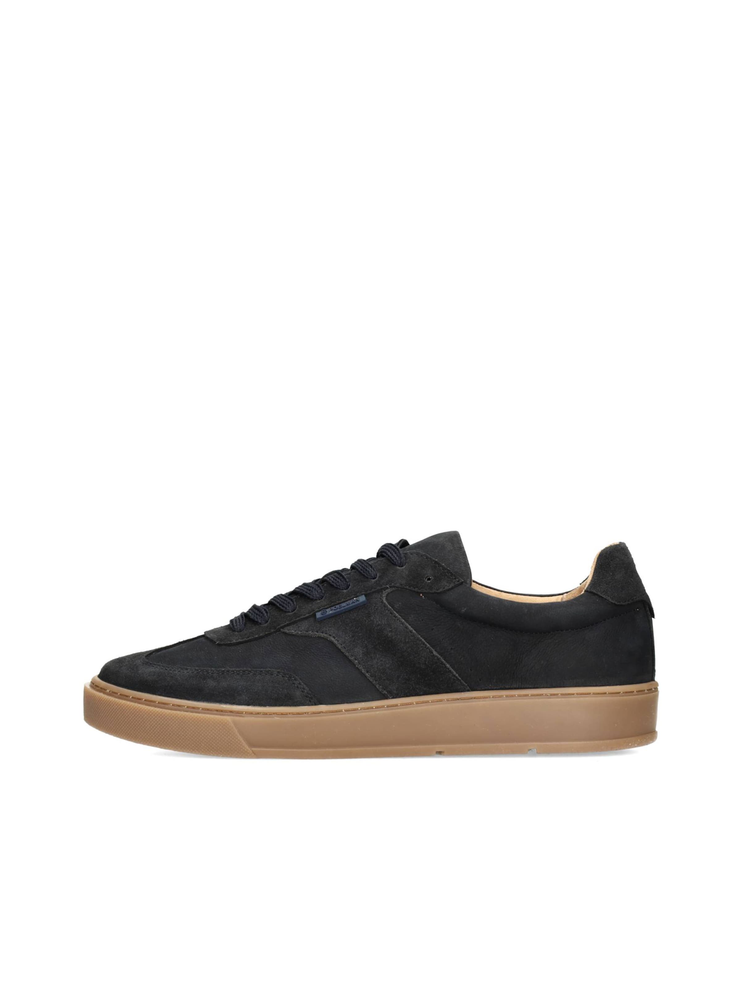 Poelman Platform trainers 'GREGORY' in Blue: front