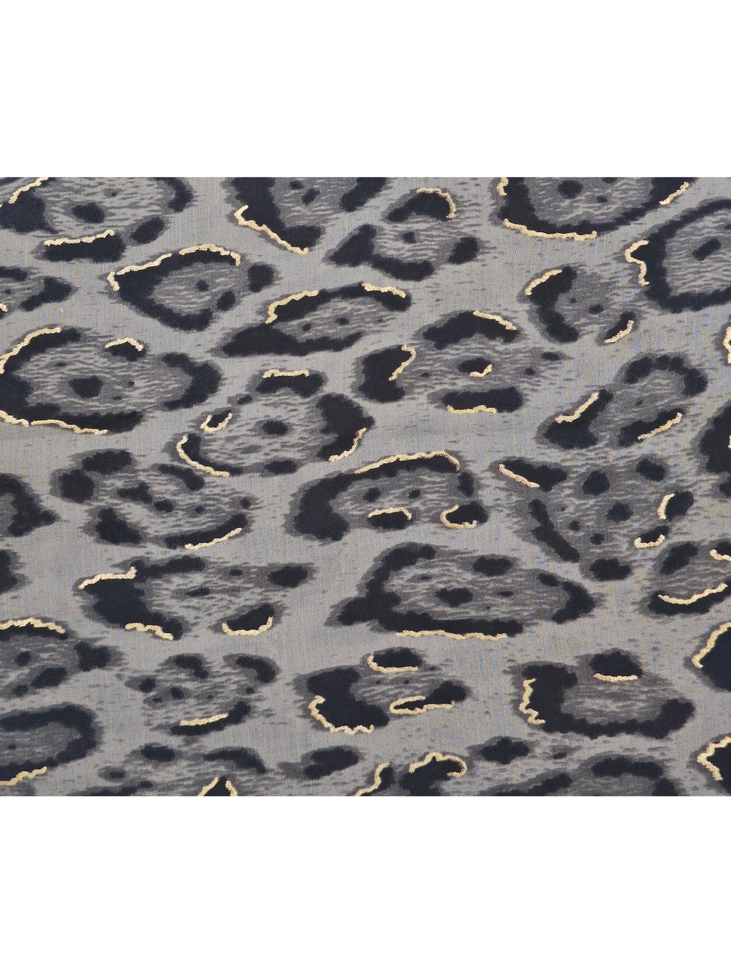 styleBREAKER Schal 'Schal Leoparden Muster Gold Metallic'‌‌‌‌‌‌‌‌‌‌ in Grau