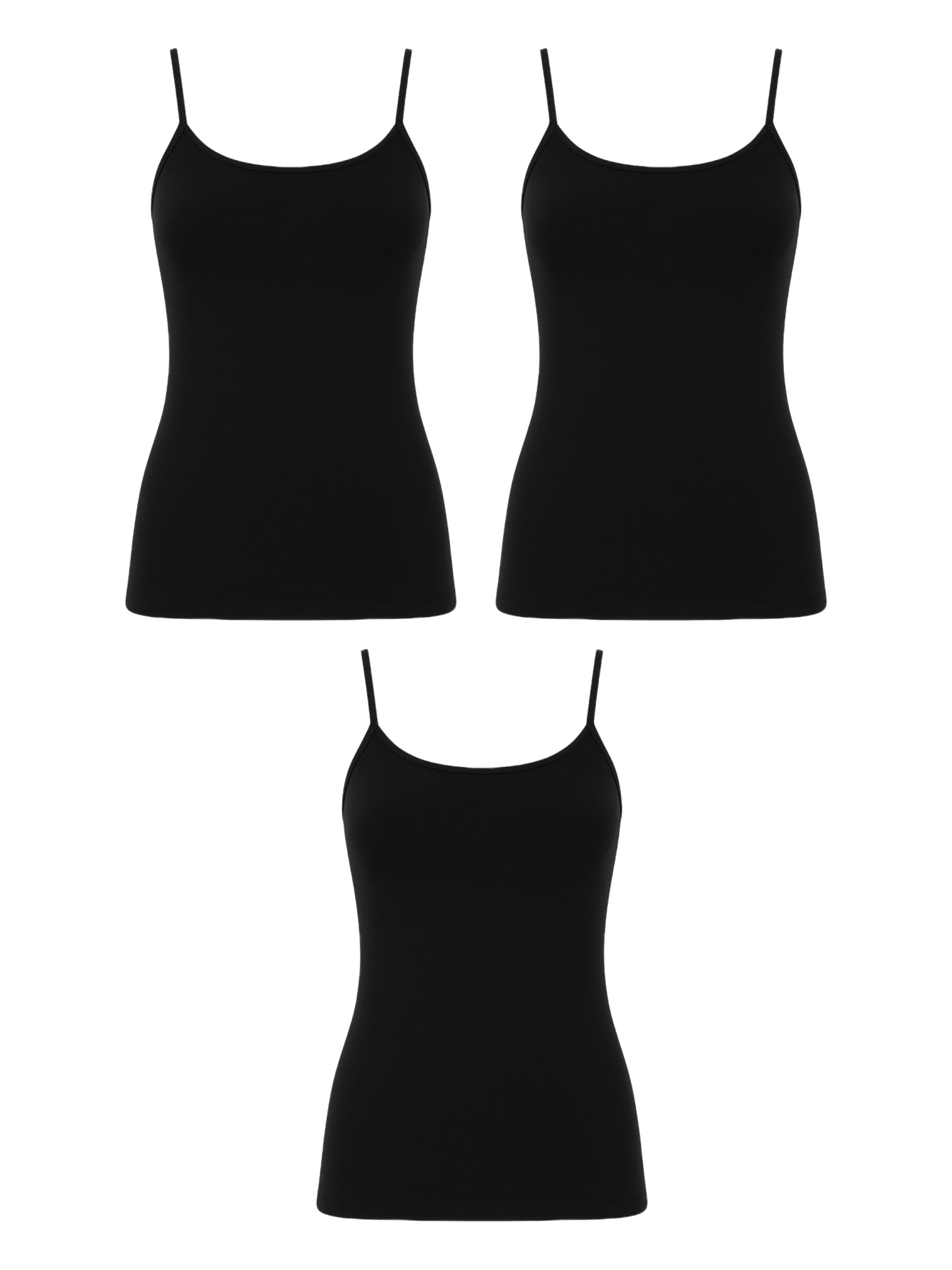 Erdem Onderhemd in Zwart: voorkant