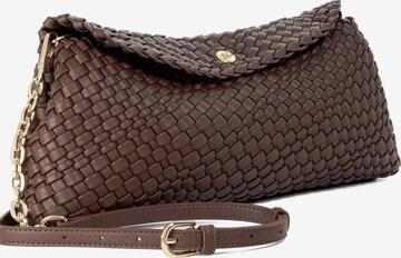 Dune LONDON Clutch in Braun: Vorderseite