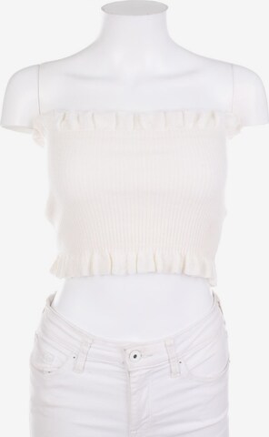 Fashion Nova Top & Shirt in XXS-XS in White: front