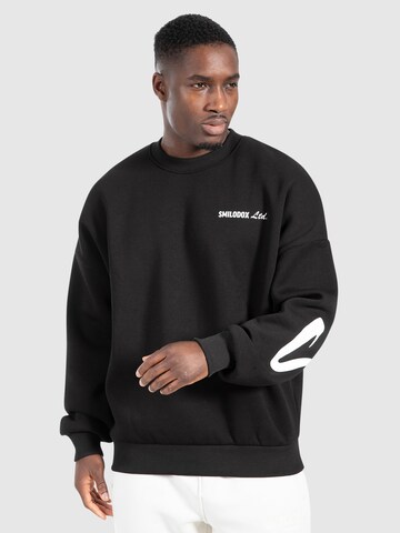Smilodox Sweatshirt ' Liquid Brail ' in Black