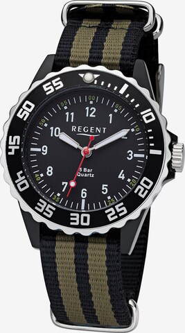 REGENT Watch in Black: front