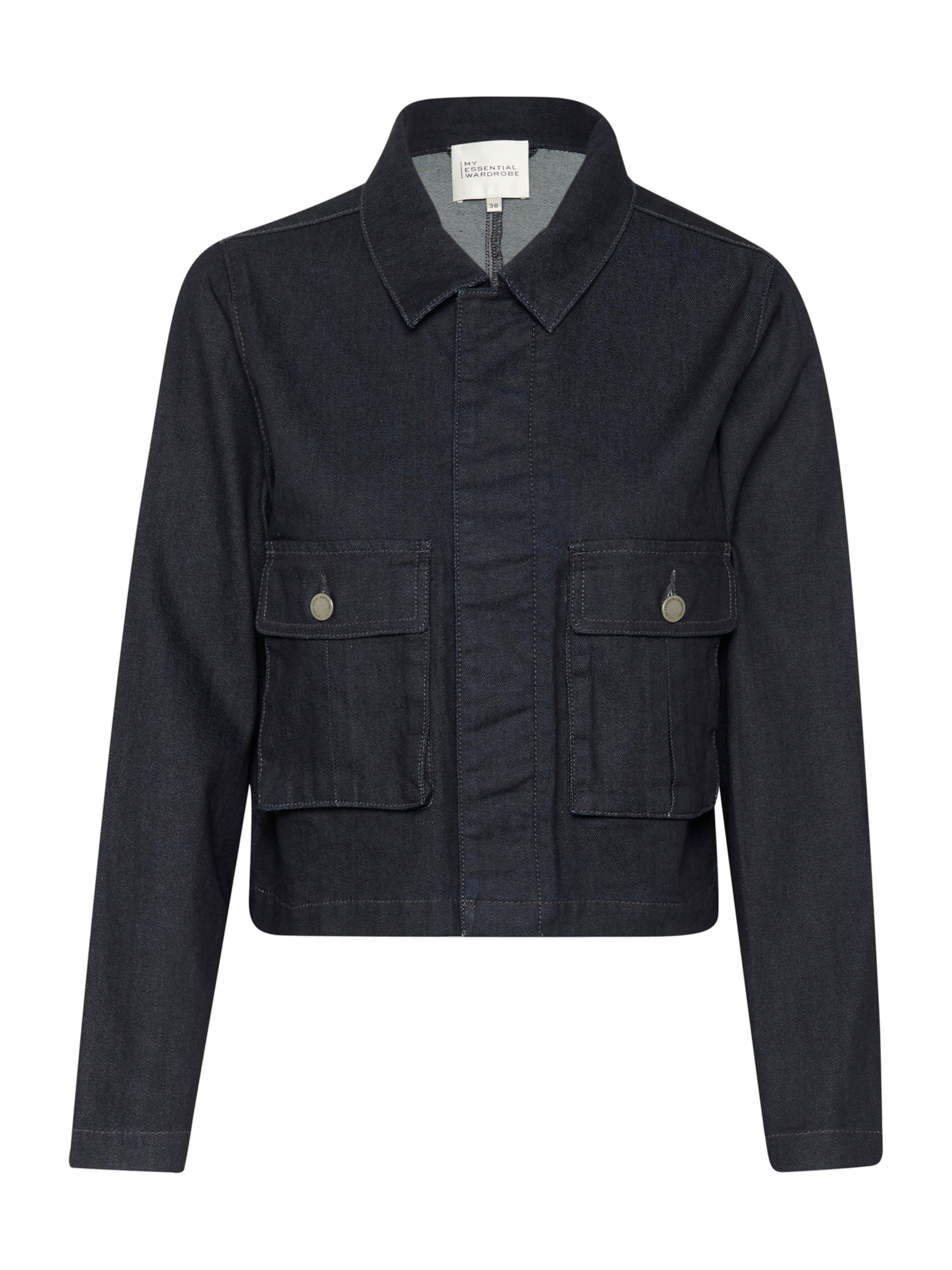 My Essential Wardrobe Välikausitakki 'Tenna' värissä sininen: etupuoli