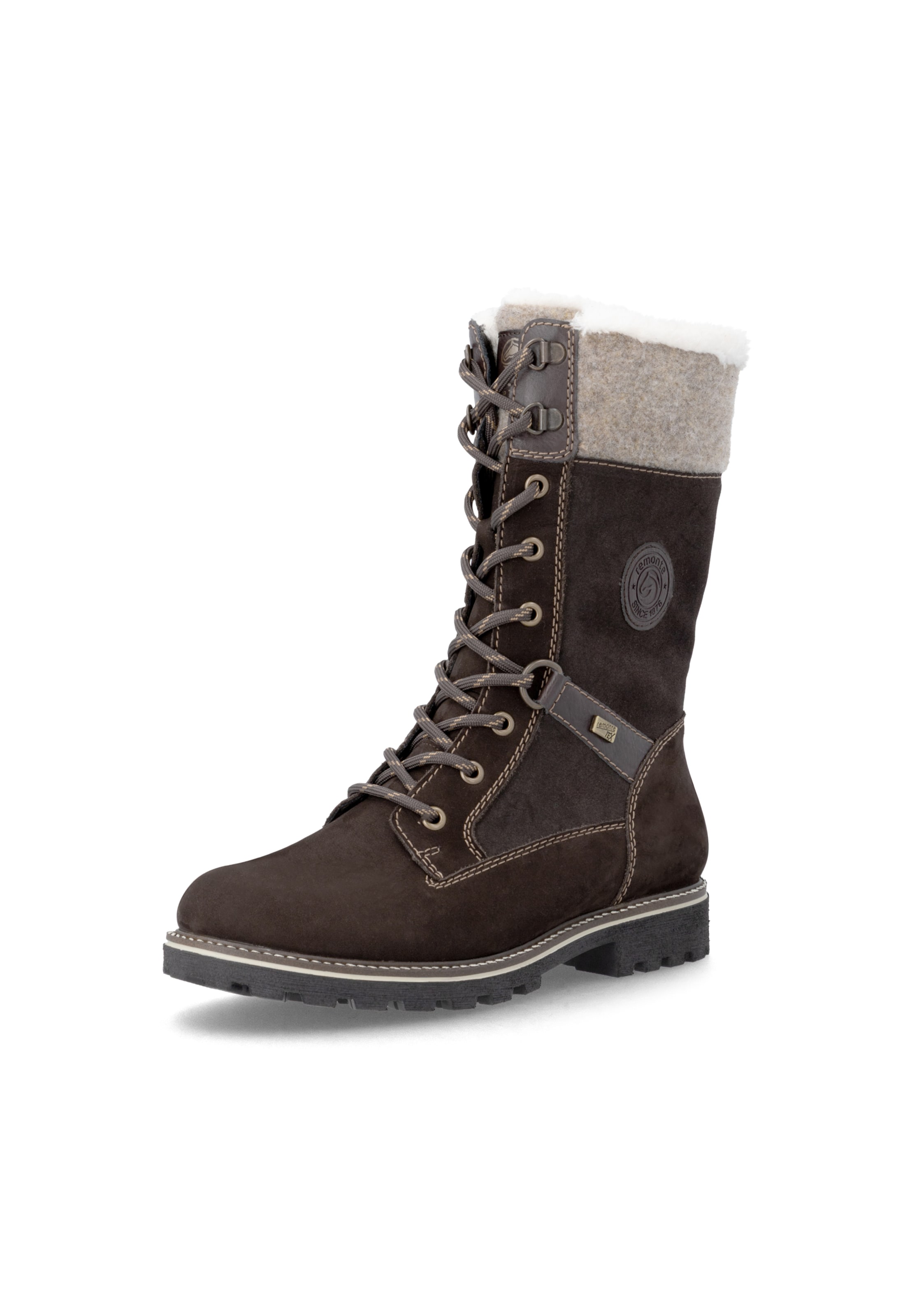 Bottes à lacets ' D8474 ' REMONTE en marron : devant