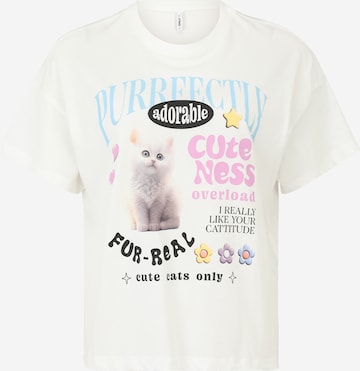 T-shirt 'KELLY' Only Petite en blanc : devant