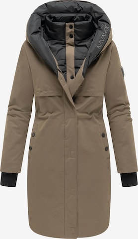 Manteau d’hiver 'Snowelf' NAVAHOO en marron : devant