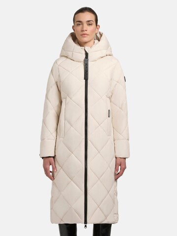 Manteau d’hiver 'Elow-YM' khujo en beige : devant