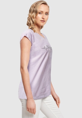 T-shirt 'Tennis Beats' Merchcode en violet