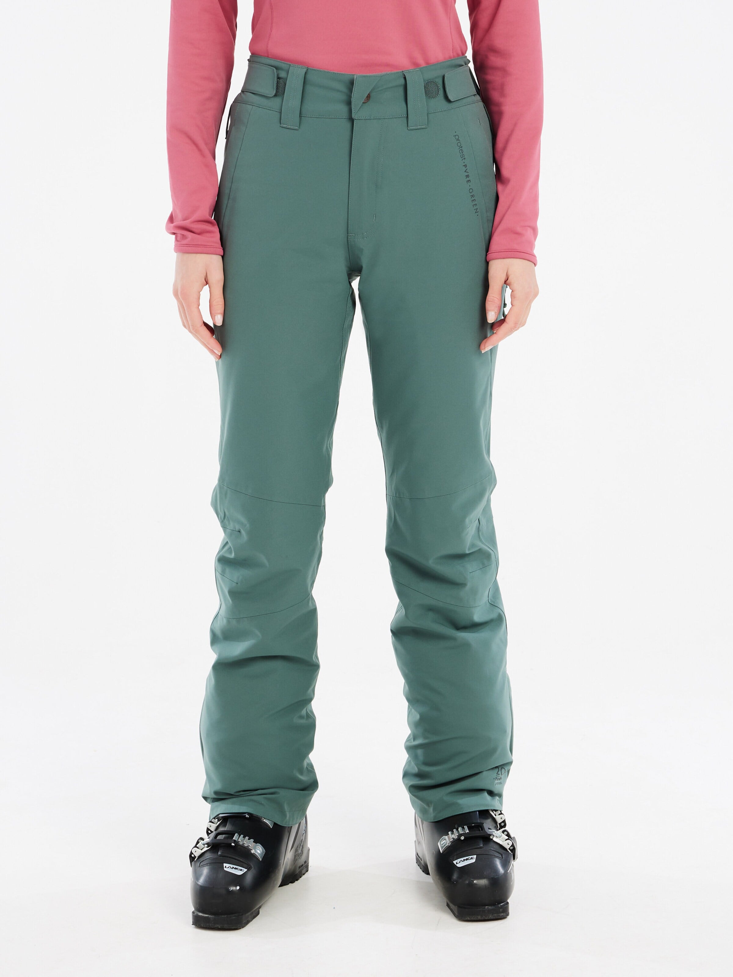 Regular Pantalon de sport 'PRTCARMACKOS' PROTEST en vert : devant