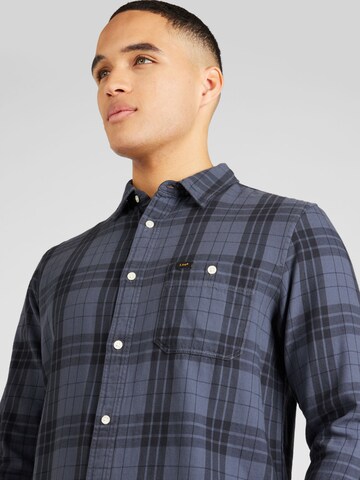 Lee Regular fit Button Up Shirt 'LEESURE' in Blue