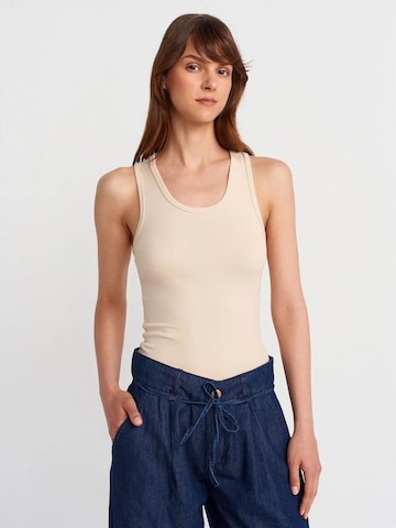 Dilvin Blouse in Beige: front