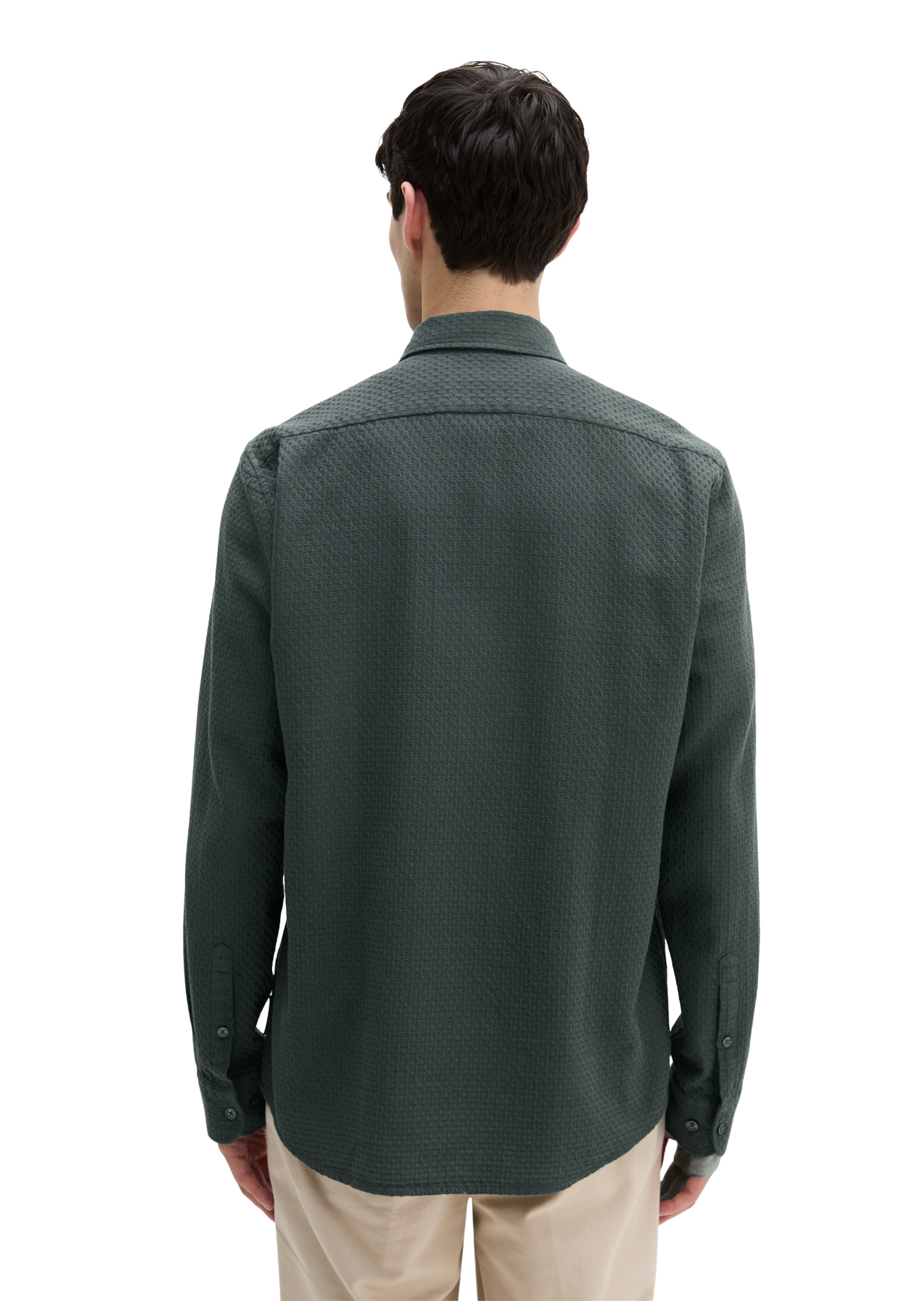 Marc O'Polo Regular fit Button Up Shirt in Grey