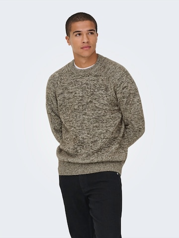 Pullover 'ONSBERNO' di Only & Sons in grigio: frontale