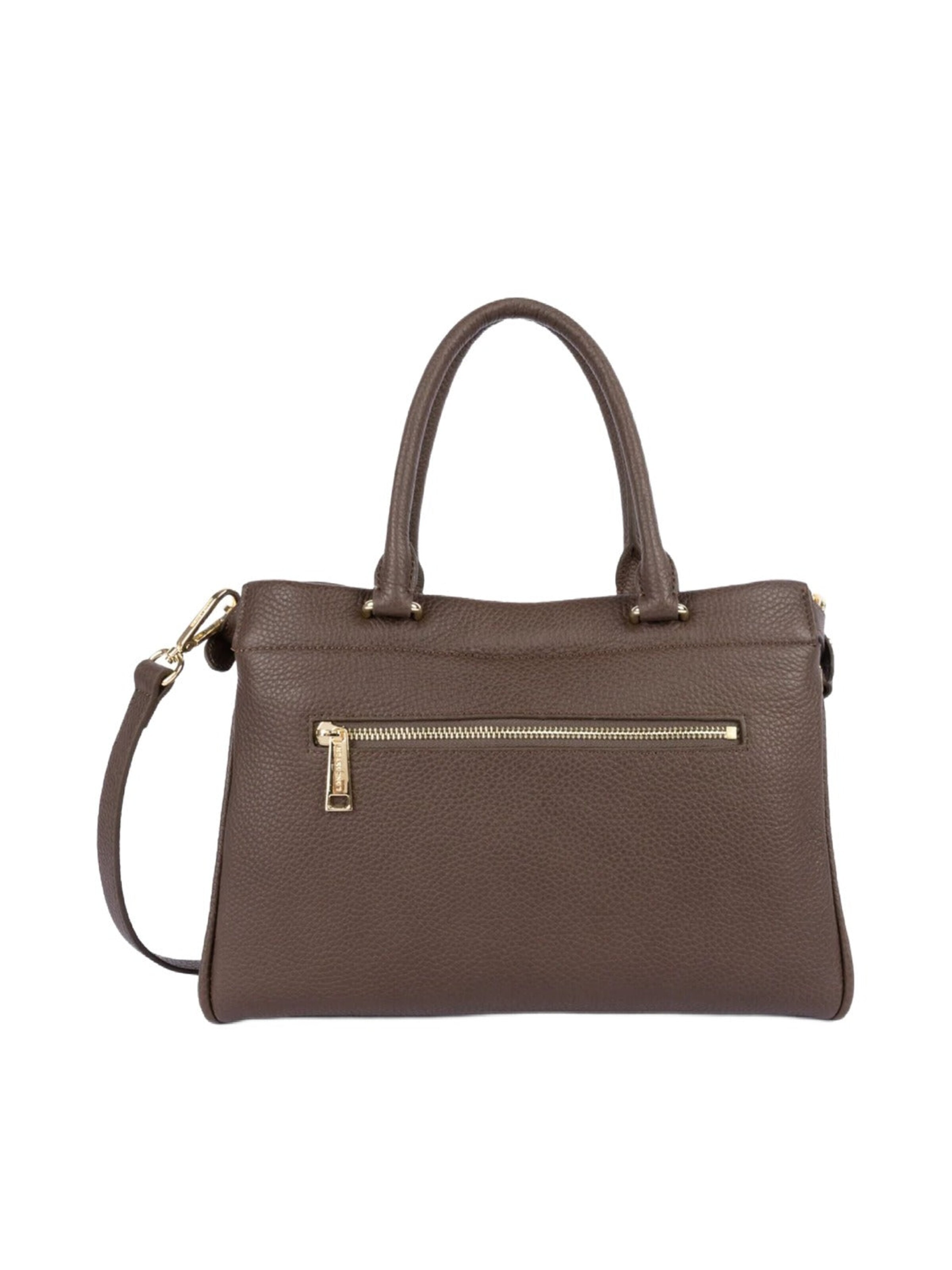 LANCASTER Paris - Bolso de mano 'Lancaster Sac cabas main Avec fermoir Mademoiselle ROMY Marron' en marrón
