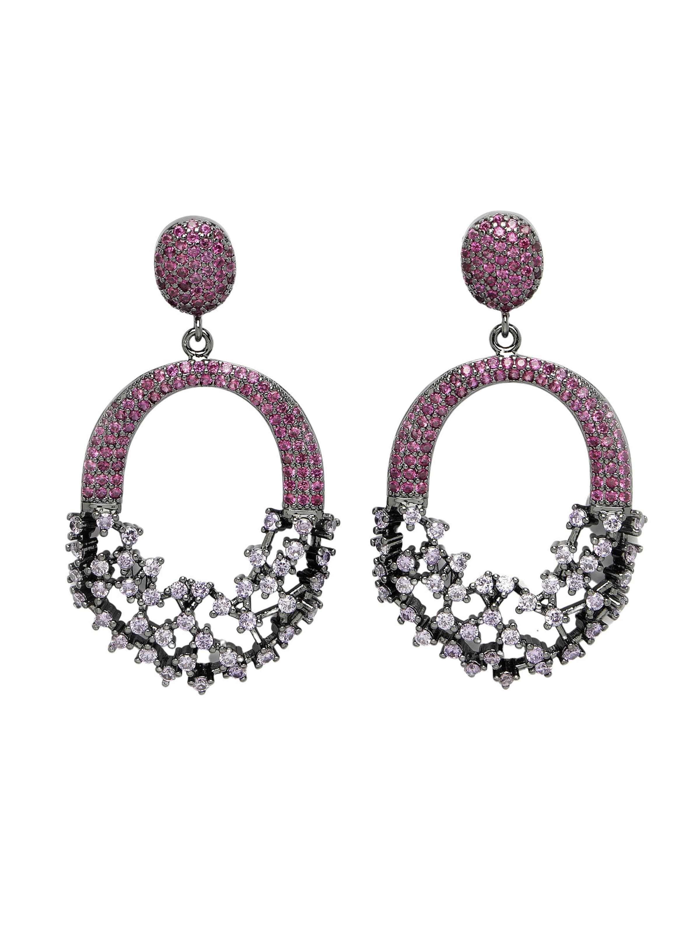 AVANT-GARDE PARIS Oorbellen 'Olgama' in Roze: voorkant