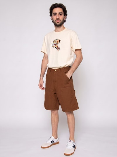 Carhartt WIP Pants 'Double Knee Short Hamilton Brown' in 28 in Brown, Item view