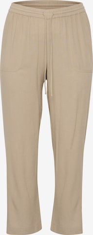 Pantalon 'mille' KAFFE CURVE en beige : devant
