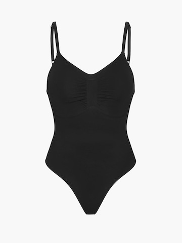 creamy Shapingbody in Schwarz: Vorderseite