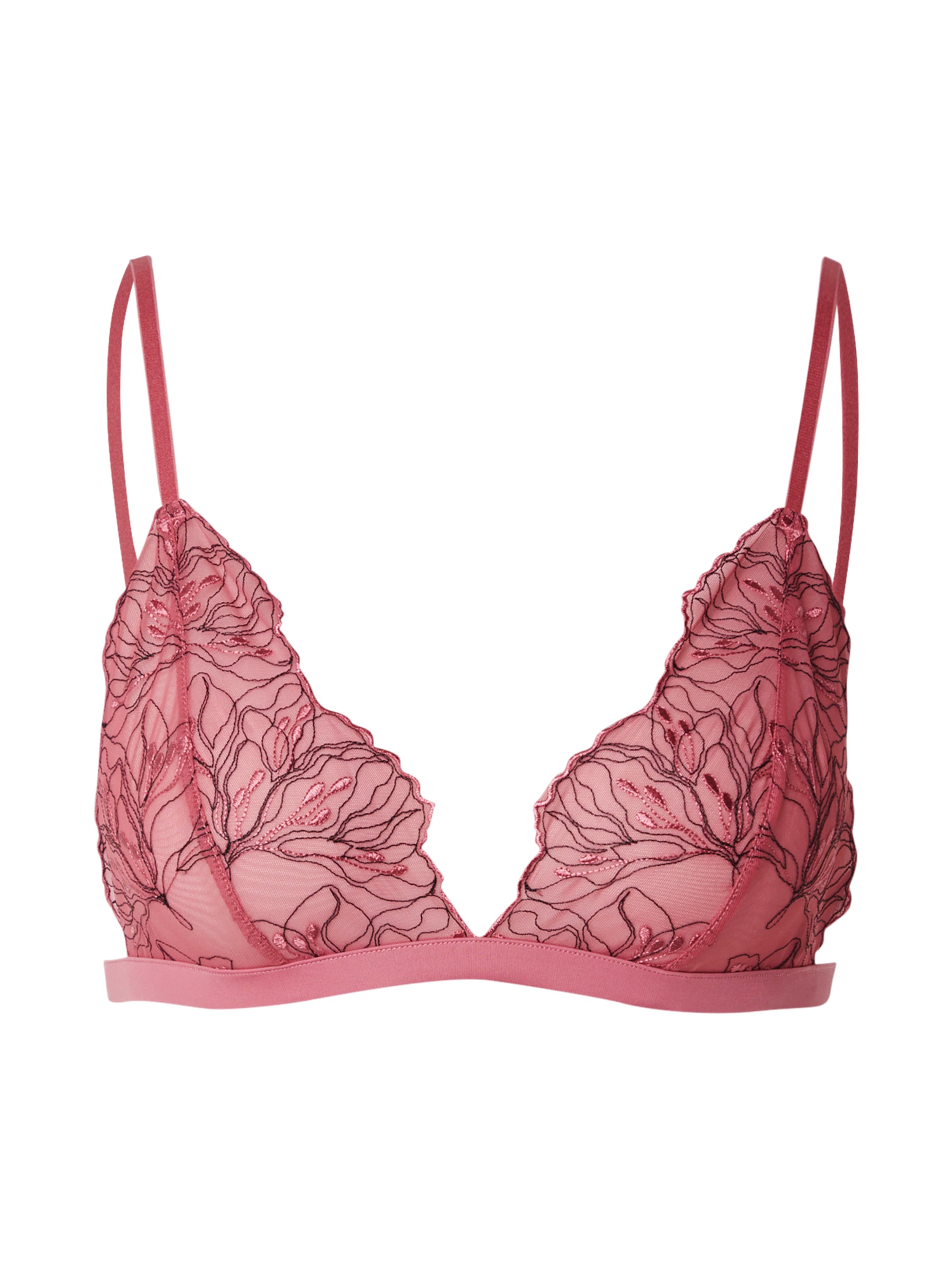 rožinė Samsøe Samsøe Trikampė Liemenėlė 'Audrey': priekis