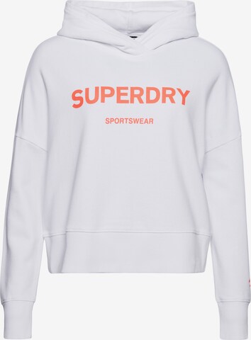 balta Superdry Megztinis be užsegimo: priekis