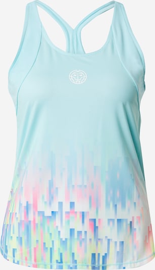 BIDI BADU Haut de sport 'Melbourne 2024' en bleu marine / bleu pastel / citron vert / rose, Vue avec produit